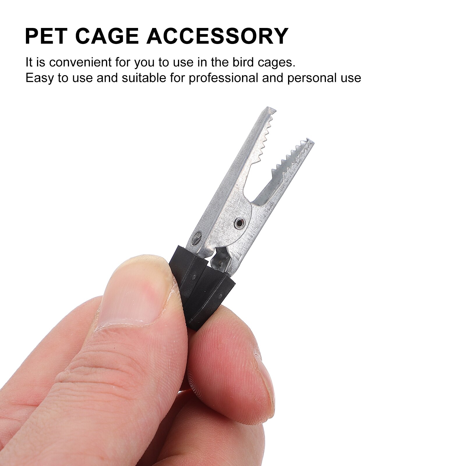 Clip de seguridad para jaula de pájaros, Clip de seguridad para 20 piezas, cierre de puerta, jaula para loros, accesorios para jaulas de mascotas