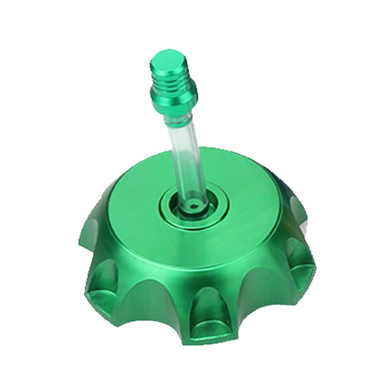 Gas Fuel Petrol Tank Cap Universal CNC Aluminum Motorcycle Accessories Parts for Most Motorcycles: Green