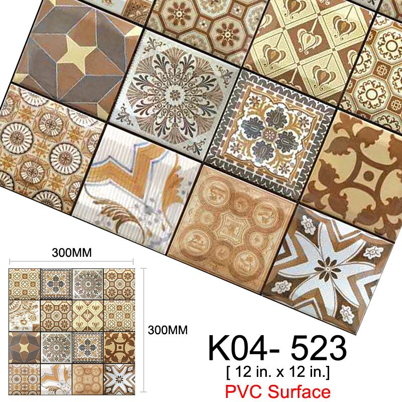 Kaguyahime 3D DIY Self Adhesive Wall Stickers 10pcs/lot Mosaic Tiles Waterproof Wallpaper Decoration For Kitchen Home Stickers: K04