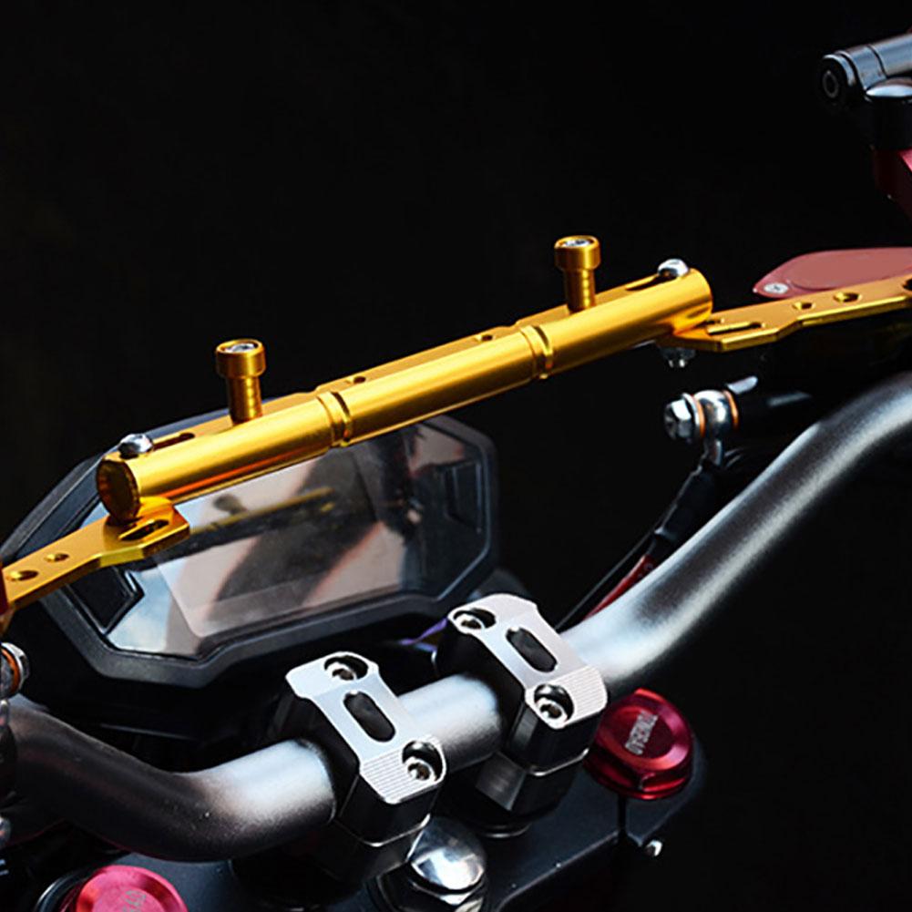 Motorfiets Balans Bar Universele 22mm Aluminium Verstelbare Cross Bar Stuur Motor Versterken Hendel Accessoires (Zwart)(goud
