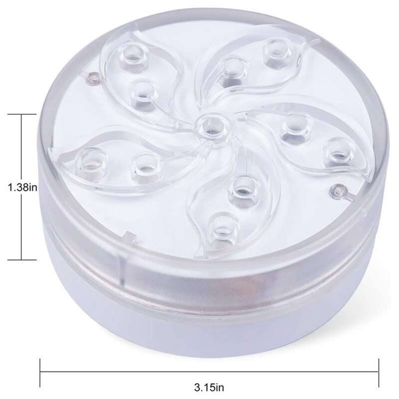 Submersible LED Pool Lights,11 Leds Underwater LED Pond Lights With RF Remote,IP68 Waterproof,Decor Light For Aquarium