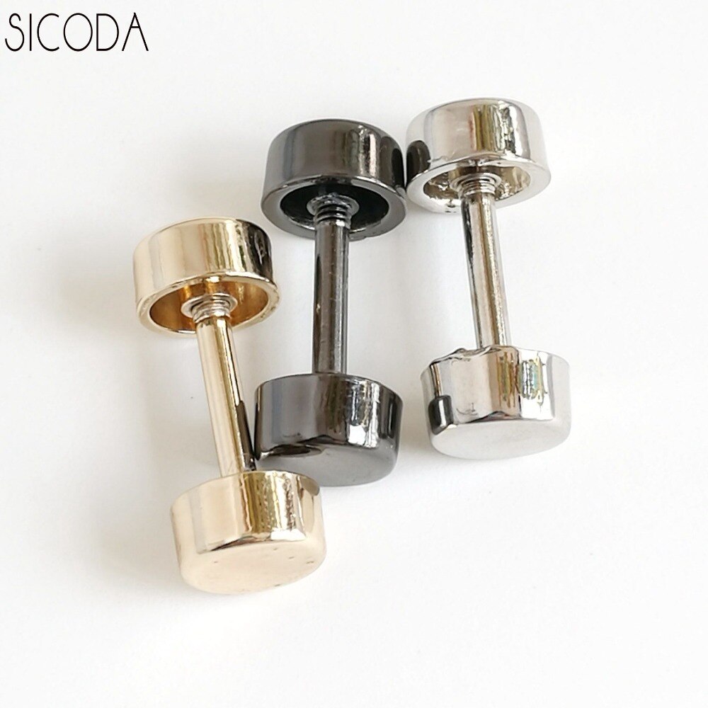 SICODA 2 pcs DIY tas gesp wiel gesp voor handtas handtas reparatie naaien metalware barbell gesp kledingstuk accessoires