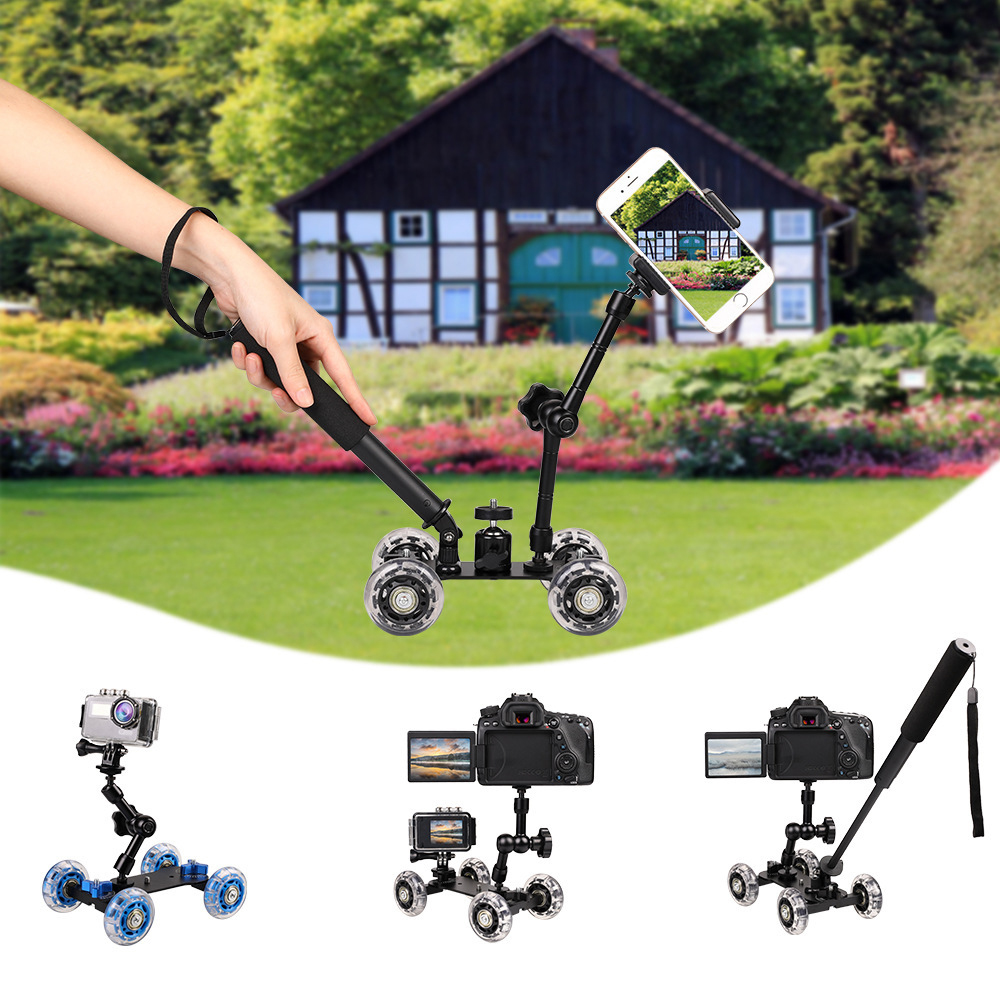 Fotografie Kamera Schieberegler Tabletop Puppe Spur Schieberegler mit 11 zoll Magie Arm Schiene Systeme für Kanon DSLR Kamera Smartphone