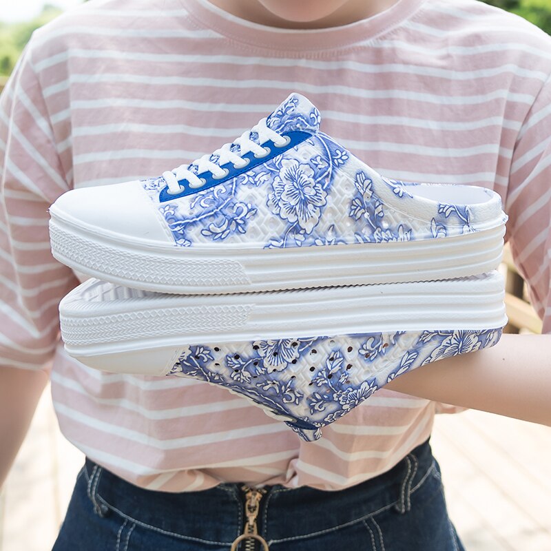 Original Klassische verstopft Garten kippen-Flops Wasser Schuhe Frauen Sommer Strand Aqua Slipper draussen Schwimmen Sandale Multi-Grafik Schuhe