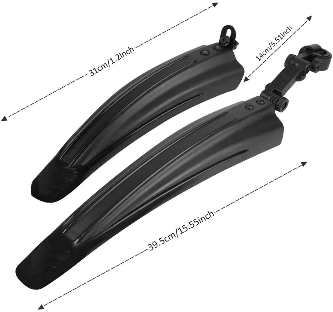 Juego de guardabarros para bicicleta de montaña, neumáticos ajustables para ciclismo, guardabarros delantero y trasero, para MTB