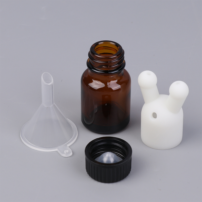 Auslaufsicherer Aroma-Inhalator für ätherische Öle, Mini-Inhalator für ätherische Öle und Parfüm-Inhalator, Flasche, Inhalator für ätherische Öle: Hellgrau