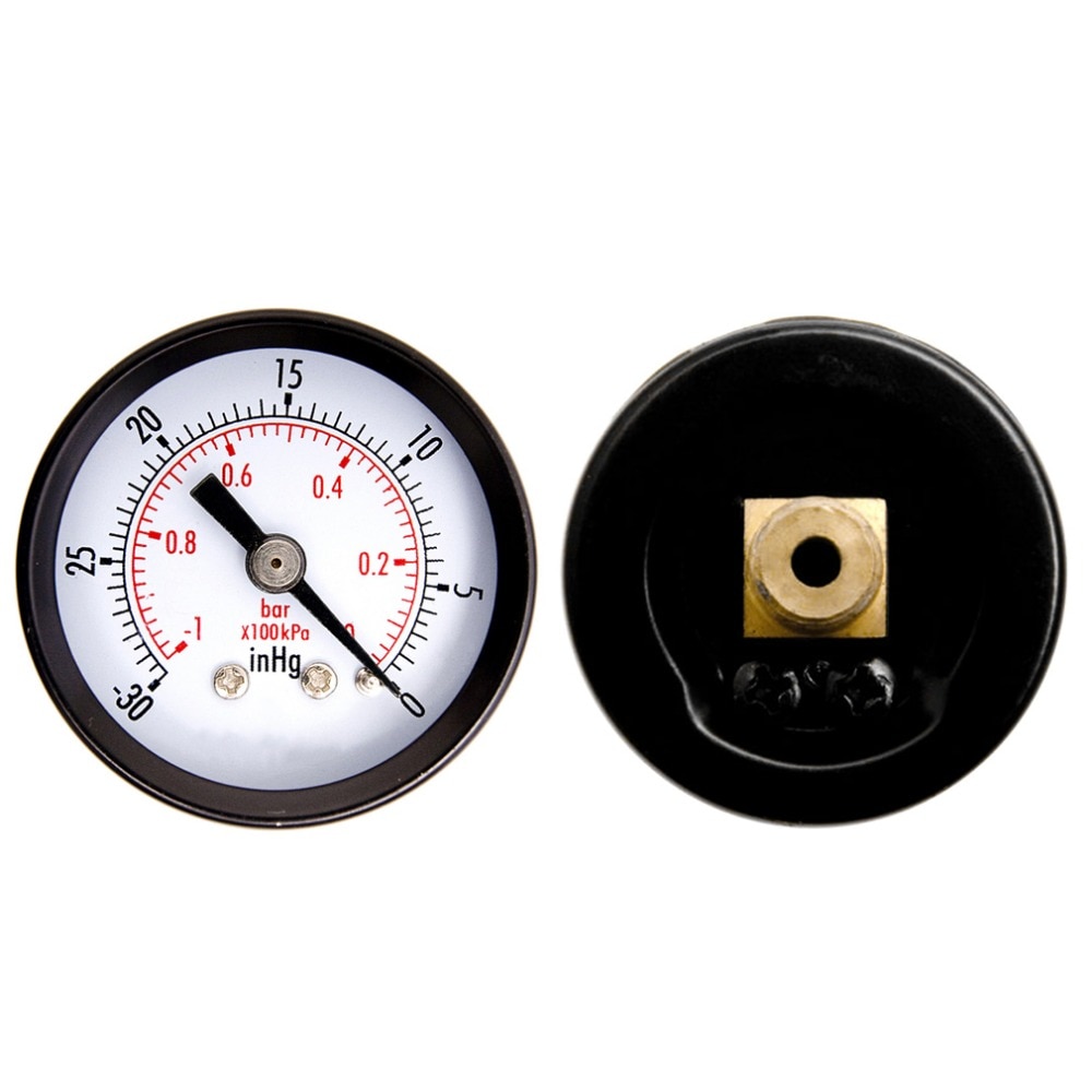 Vacuum Gauge Buy , Dual Scale Air Pressure Gauge, -1~0Bar Axial For Air Vacuum Gauge Buy , Dual Scale Air Pressure Gauge, -1~0Bar Axial For Air