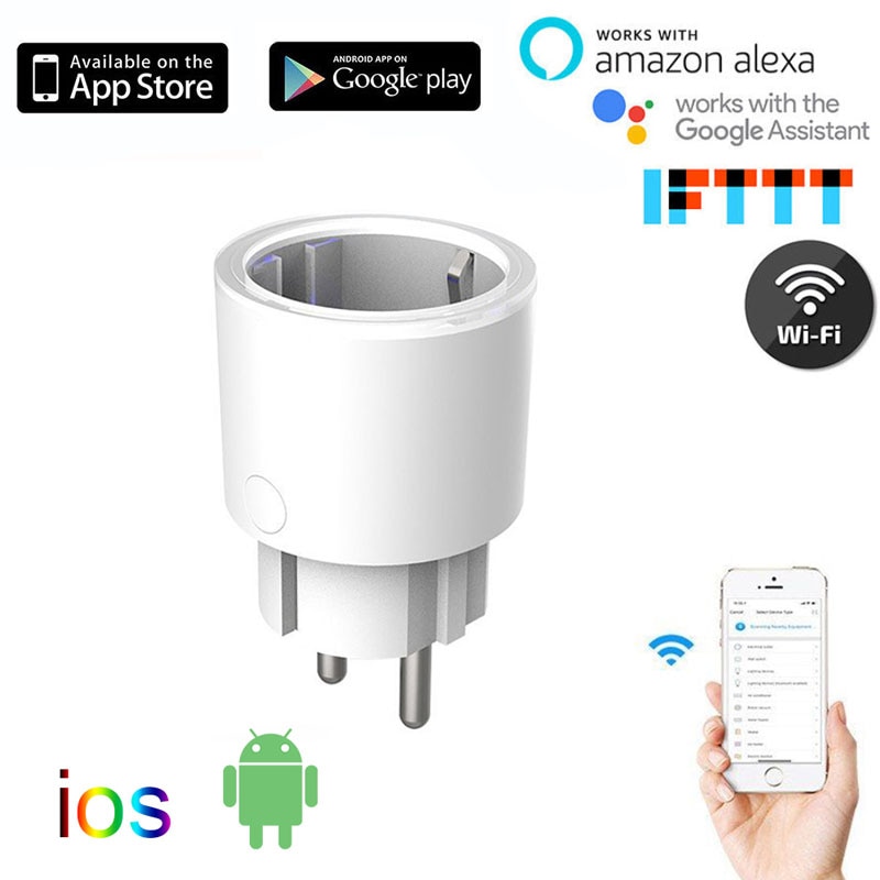 Wifi Smart Plug 10A Eu Wifi Socket Met Timing App ... – Grandado