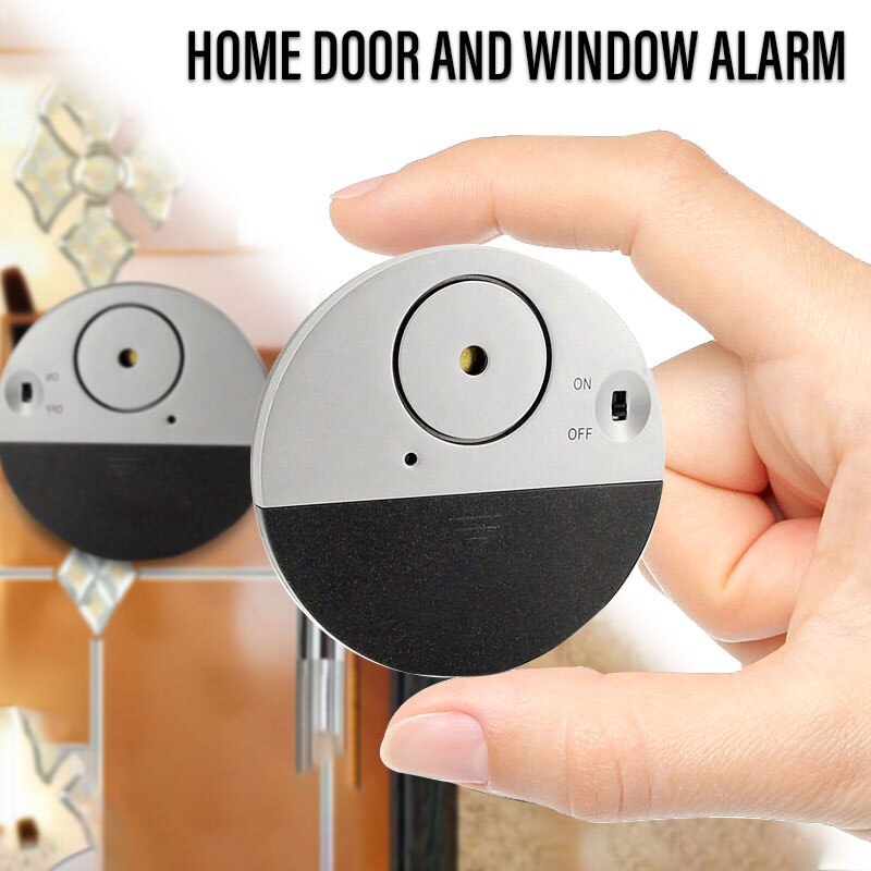 Anti-Theft Alarm Ultra-Slim Window Alarm with Vibration Sensor Home Security Wireless For Door Window PUO88