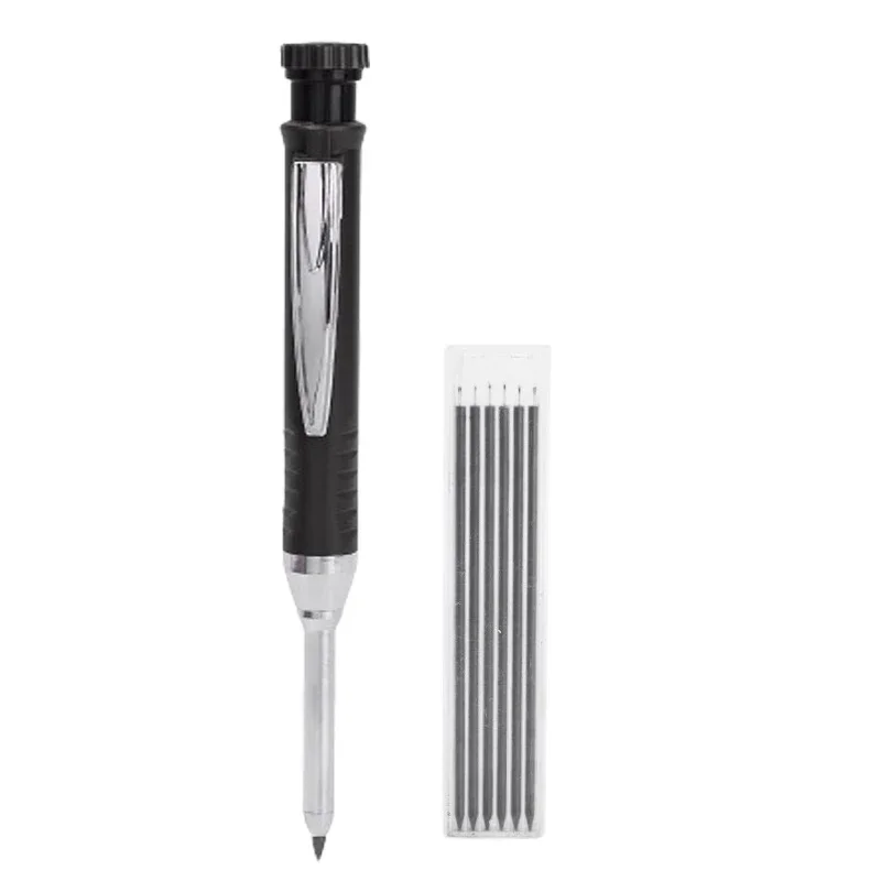 Solide Timmerman Potloden met 2.8mm Vullingen Neus Diep Gat Vulpotlood Marker Bouw Potloden Opstellen Architect Tool: Marineblauw