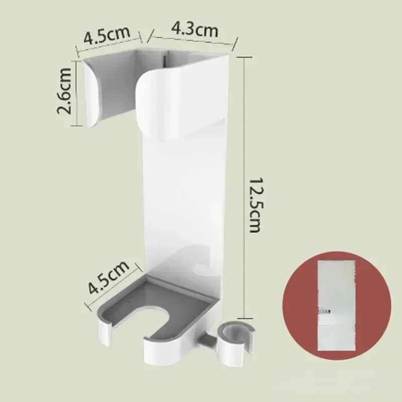 Neue Zauberstab Montiert Haar Trockner Organizer Badezimmer Lagerung Gestell Universal- Halfter für Pinsel Zubehör Platzsparende Wohnkultur: Weiß