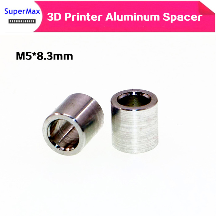 M5 * 8,3mm Aluminium Abstandshalter für Creality CR-10 3D drucker z-achse teile Aluminium Unterlegscheibe Aluminium hülse Isolation Ring