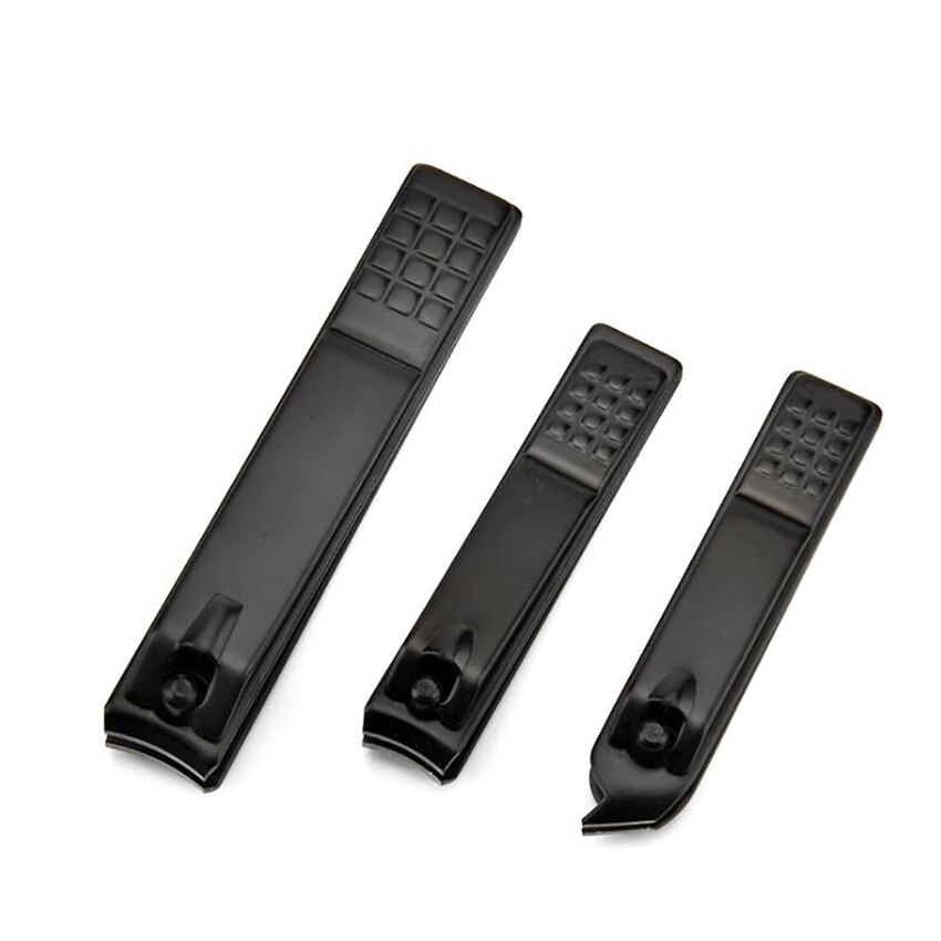 Nail Clipper Ultra Sharp Sturdy Fingernail and Toenail Clipper Cutter Curved / Oblique Nail Tool, Carbon Steel, Black