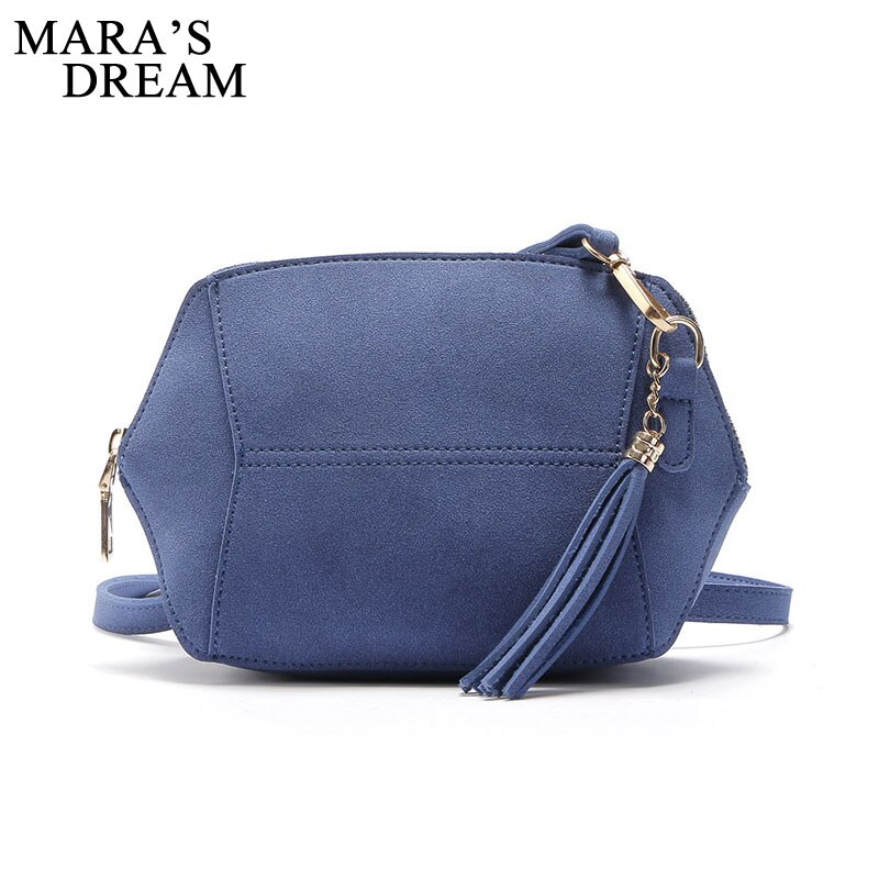 Bolso cruzado de ante para mujer, bandolera de ante, bolsos de hombro mensajero de para chica, bolsos de playa con borlas para vacaciones: B Dark Blue