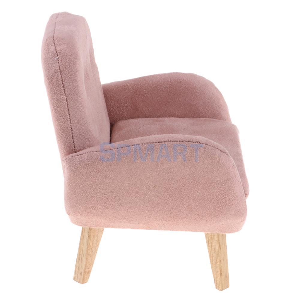 Miniature Flannelette Sofa Armchair for 1/6 Toys Figures/Blythe/BJD Dolls House Accessories
