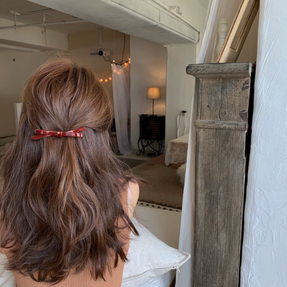 Koreanische Haarnadel Kopfschmuck Clip Seite Mädchen Wort Clip weibliche Online-Influencer Bogen zurück Kopf Pony oben Clip Kopfschmuck Haarnadeln