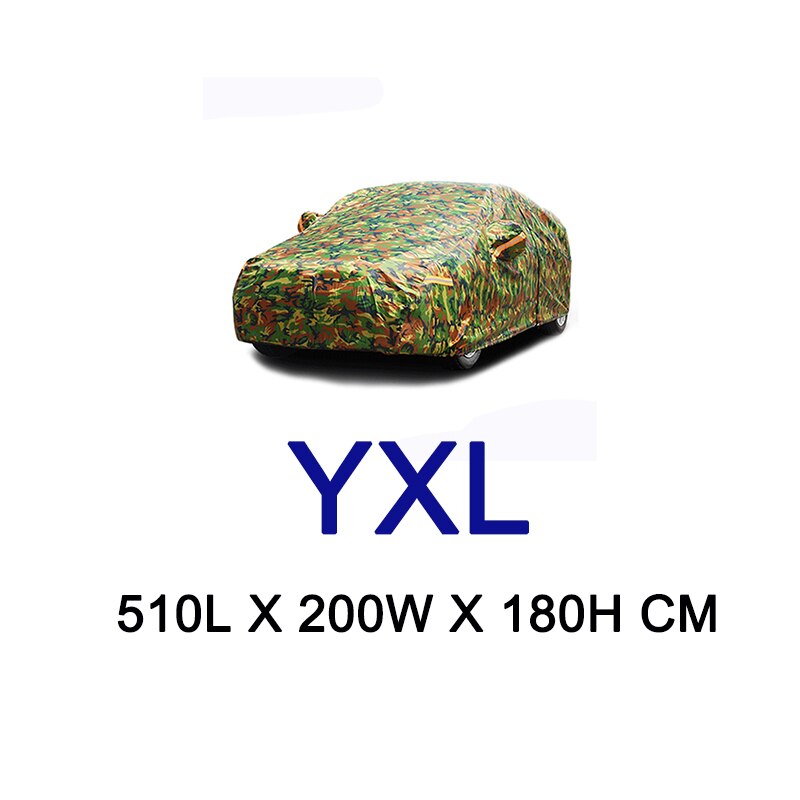 Kayme – housse de voiture de Camouflage étanche, couverture de Protection extérieure contre le soleil, la poussière, la pluie et la neige: YXL