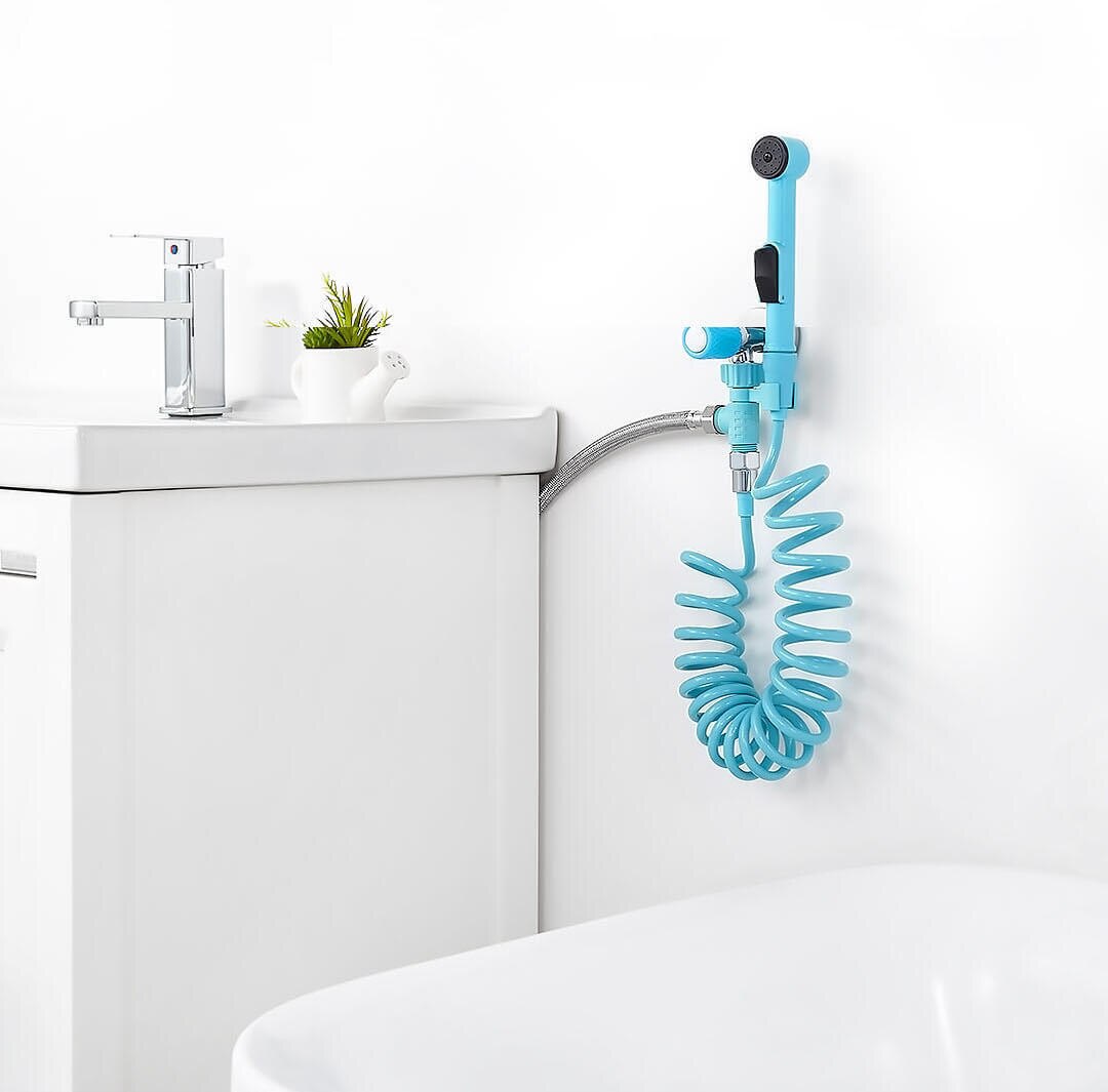 Submarine ABS Bathroom Handheld Bidet Sprayer Portable Toilet Shower Head Sprayer Set Personal Hygiene w/ 3m PC Retractable Hose