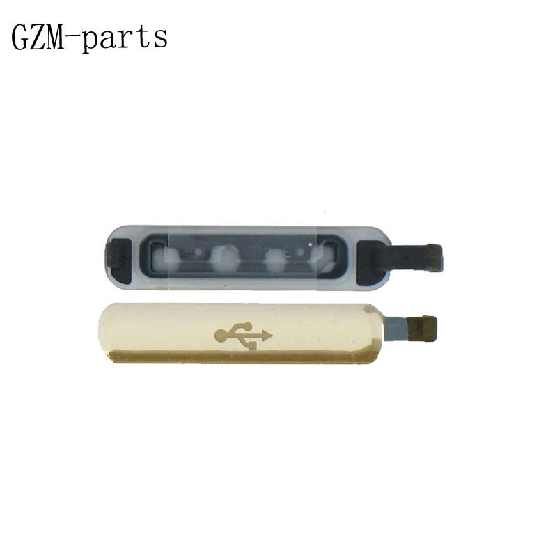 GZM-piezas de accesorios para teléfono móvil, enchufe de puerto de carga para Samsung Galaxy S5, tapa de puerto USB, tapón de polvo de
