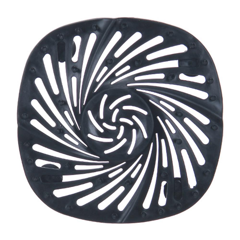 Bathroom Accessories Hair Catcher Durable Hair Stopper With Suction Cups Drain Cover For Bathroom Bathtub Kitchen Sink: Black