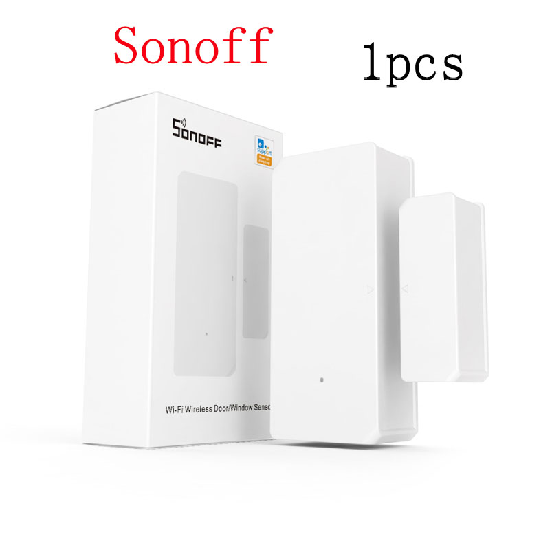 10Pcs Sonoff DW2 Wifi Ewelink App Kennisgeving Waarschuwingen Smart Home Elektronica Beveiliging Wifi Draadloze Deur Raam Sensor Detector: 1pcs