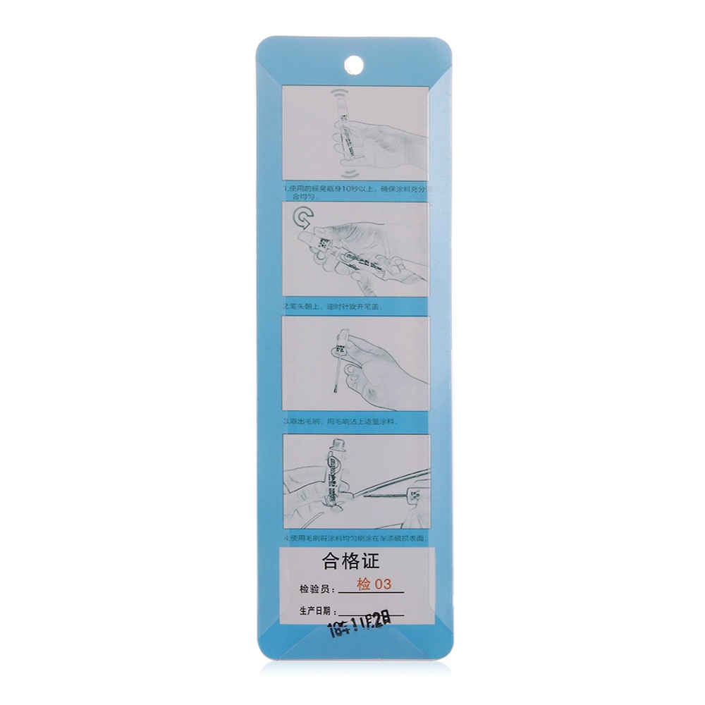 6 farver 12ml bil lak reparation pen vandtæt fix it pro klar bil ridsefjerner maling penne