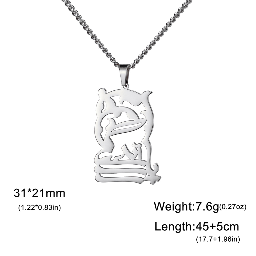 Dawapara Negen Punt Bahai Bahaism Ster Ketting Perzische Kalligrafie Farsi Parsi Hanger Roestvrij Stalen Sieraden: Goud / Goud-kleur