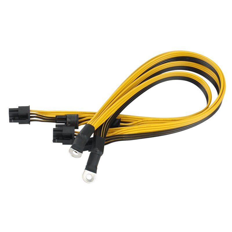 6Pin Connector Server Power Supply Cable For Antminer P3 S7 S9 S11 For Bitmain Miner Machine For Miner PSU Cable