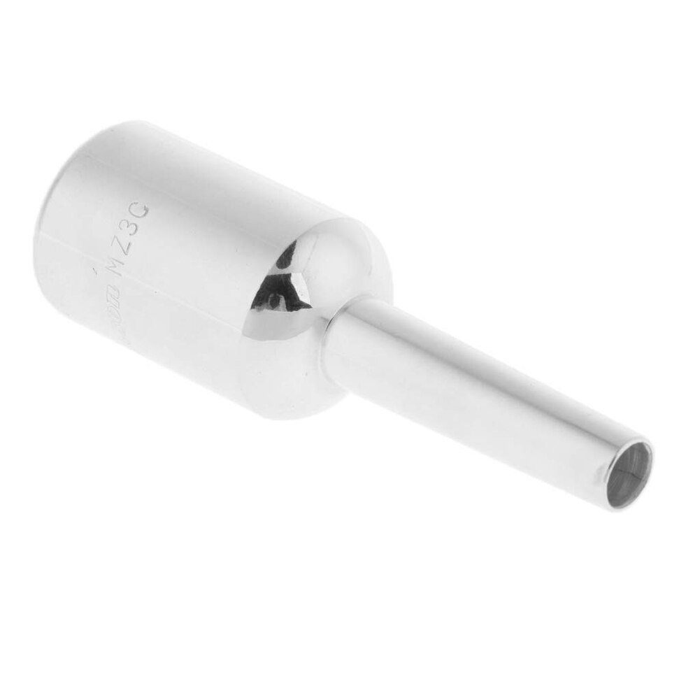 Triple plateado Cornet instrumento Musical principiante Durable trompeta boquilla Learner latón Booster pieza de sustitución