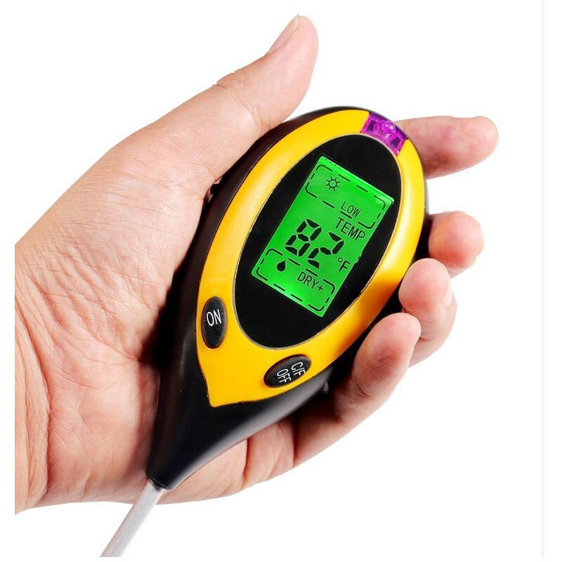 Digital Household PH Garden Soil Tester LCD Screen Test For Plants Garden Tool Handled Moisture Tester