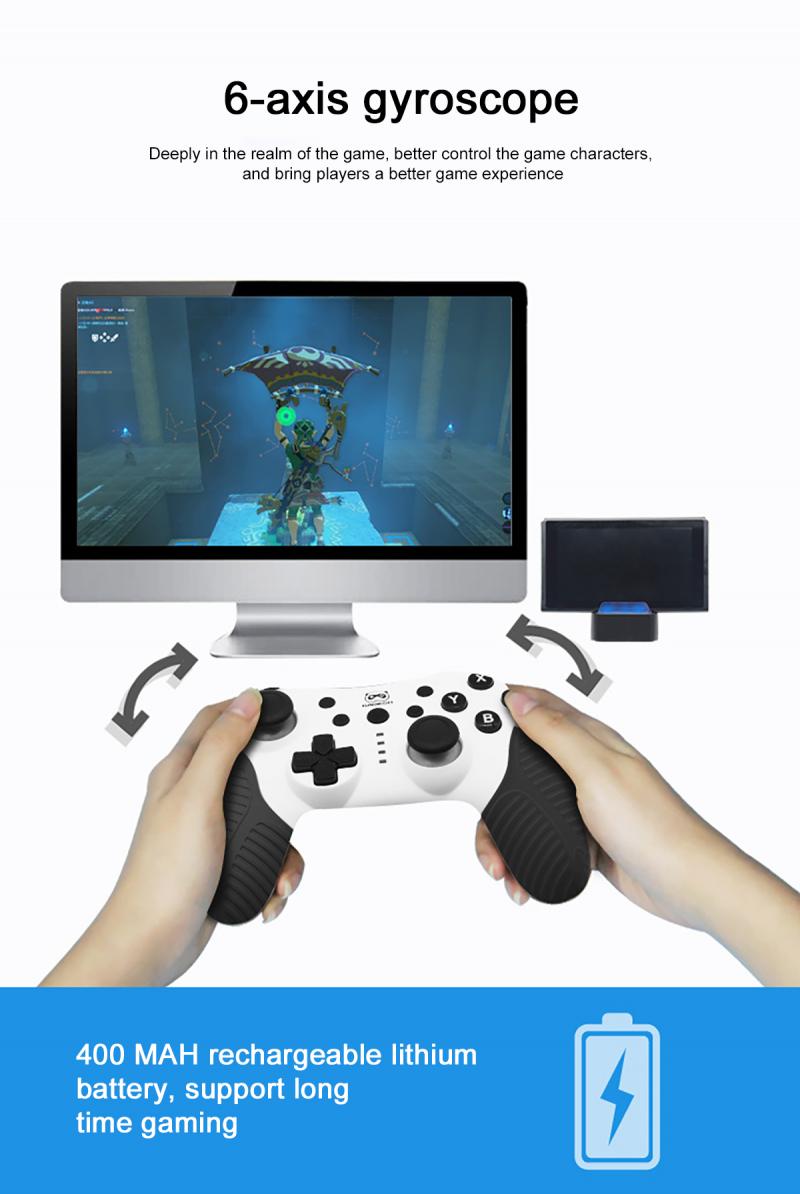 6-As Somatosensorische Draadloze Bluetooth Handvat Met Trillingen Geschikt Voor Nintendo Switch/Schakelaar Lite Controller