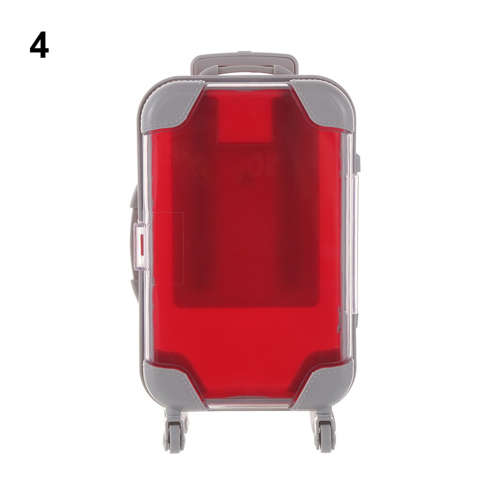 Mini Wagen Gepäck für Verpackung Puppe Schmuck Kleine Kleidung SchöNe Koffer Puppenhaus Dekoration Kunststoff Miniatur Spielzeug Stamm: A-4