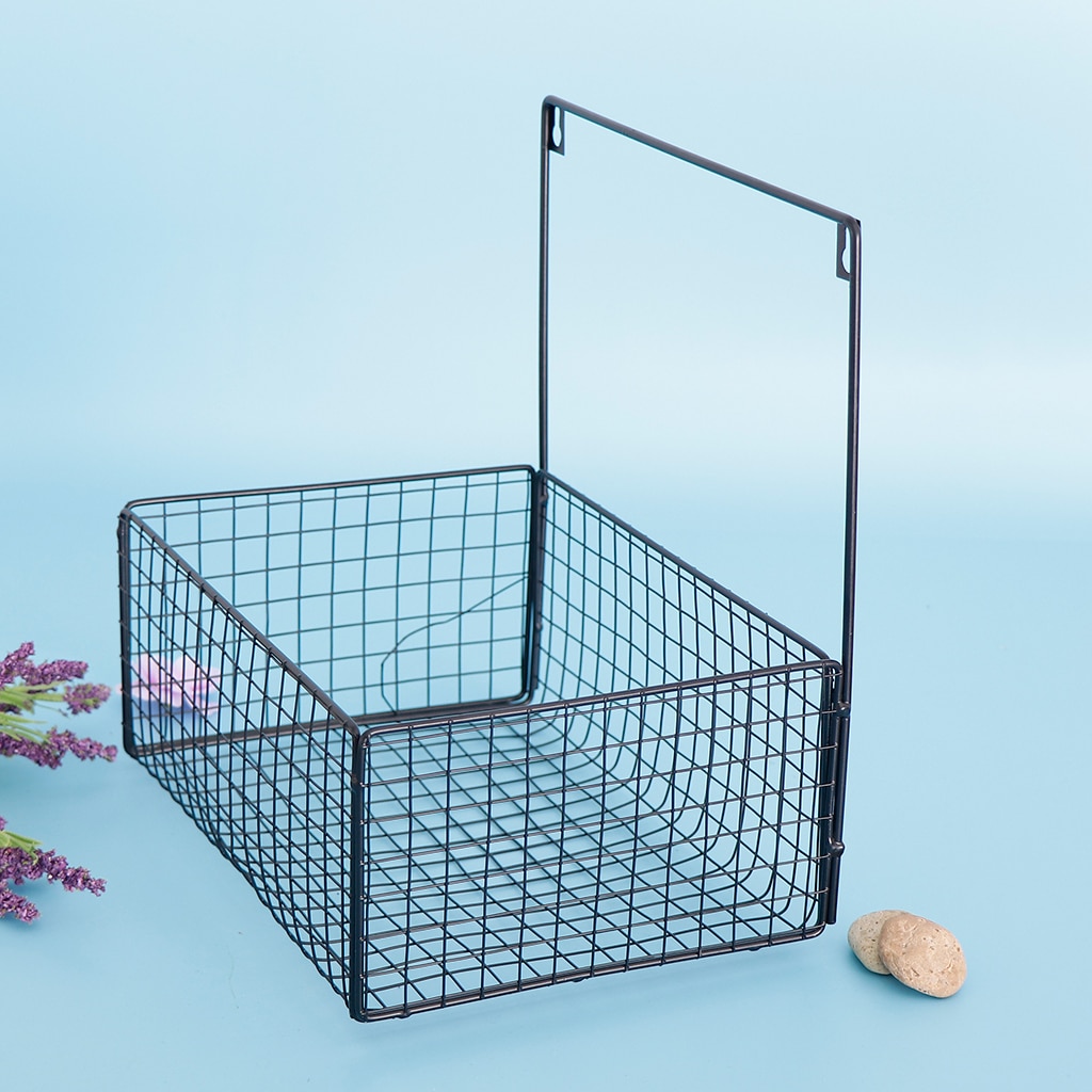 Nordic Style Wall Mounted Storage Basket, Chicken Bathroom Wire Metal Baskets, Hanging Display Holders
