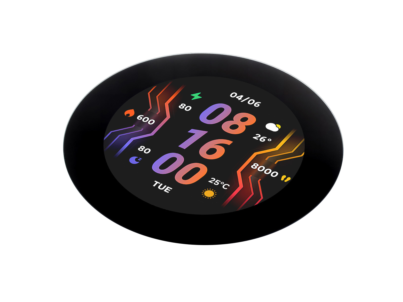 Waveshare ESP32-S3 2.8inch Round Display Development Board, 480×480, 32-bit LX7 Dual-core Processor, Options For Touch Function