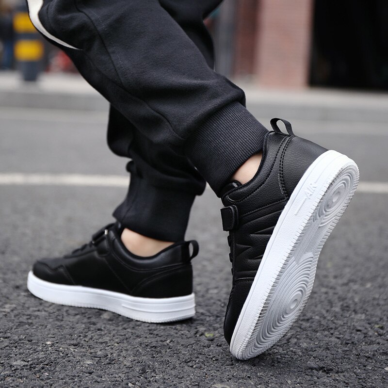 Casual Kids Shoes Waterproof Sneakers Kids White Shoes Flats Anti-slip Girls Trainers Classic Children Running Shoes