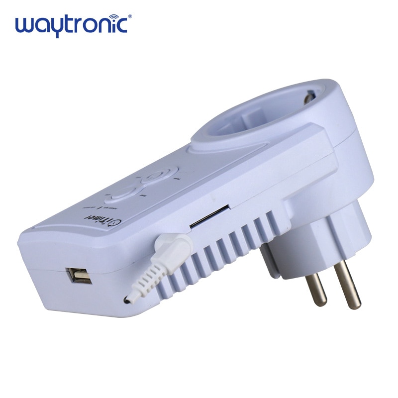 Russian SMS Control GSM Smart Power Plug Socket Wall Switch Outlet with Temperature Sensor Intelligent Temperature Control