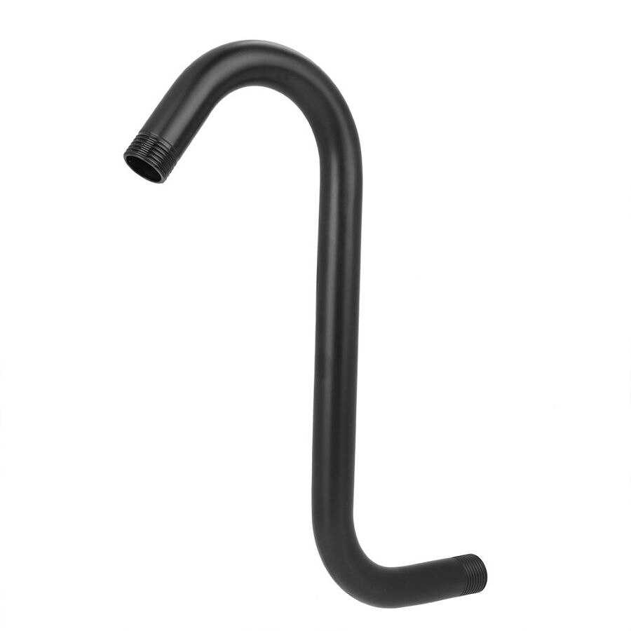8-Inch Shower Arm Extender – 201 Stainless Steel, High-Rise S-Curved Extension With Flange, Chrome Finish, G1/2 Thread, Easy DIY Install