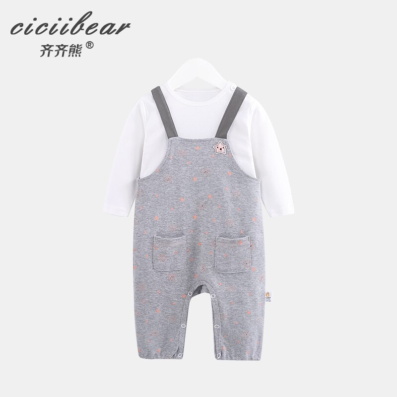 Ciciibear Lente Herfst Jongens Meisjes Kinderen Overalls Baby Kinderen Katoen Korte Mouwen Tweedelige 1 2 3 4 5