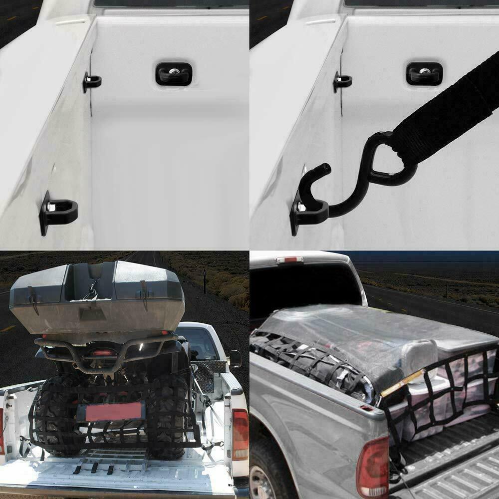 Rings Tie Down Anchors For GMC Chevy Car Truck Bed Pickup Side Wall Hook