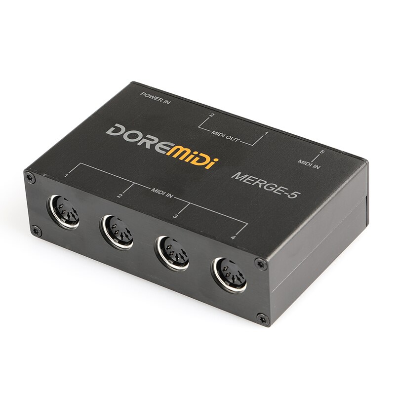 Yeni DOREMiDi birleştirme-5 MIDI birleşme 5 MIDI giriş 2 MIDI çıkışı desteği USB güç dönüştürücü