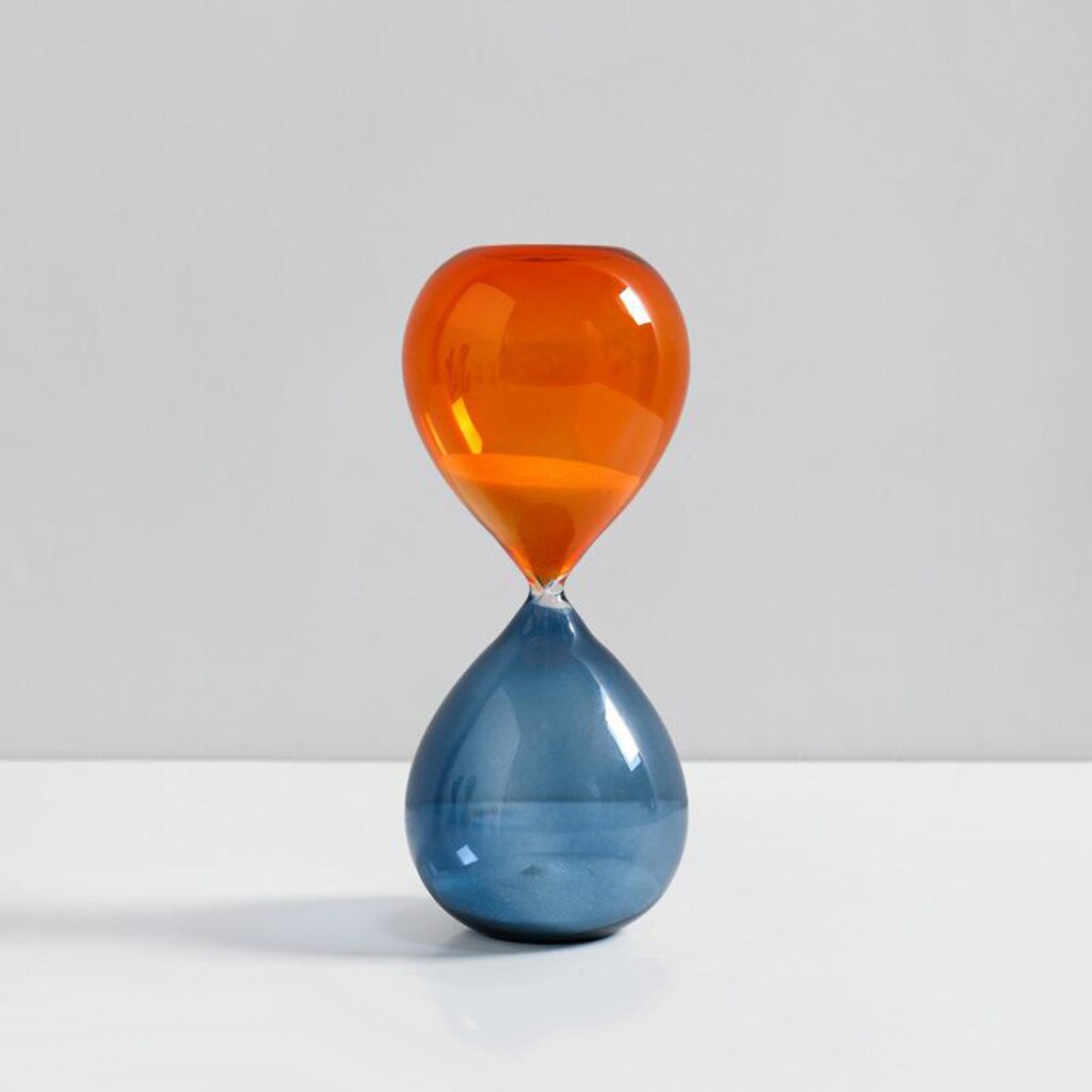 Hourglass Sand Timer 10/30 Minutes Sand Glass Timer for Romantic Office Desk: Orange 30mins