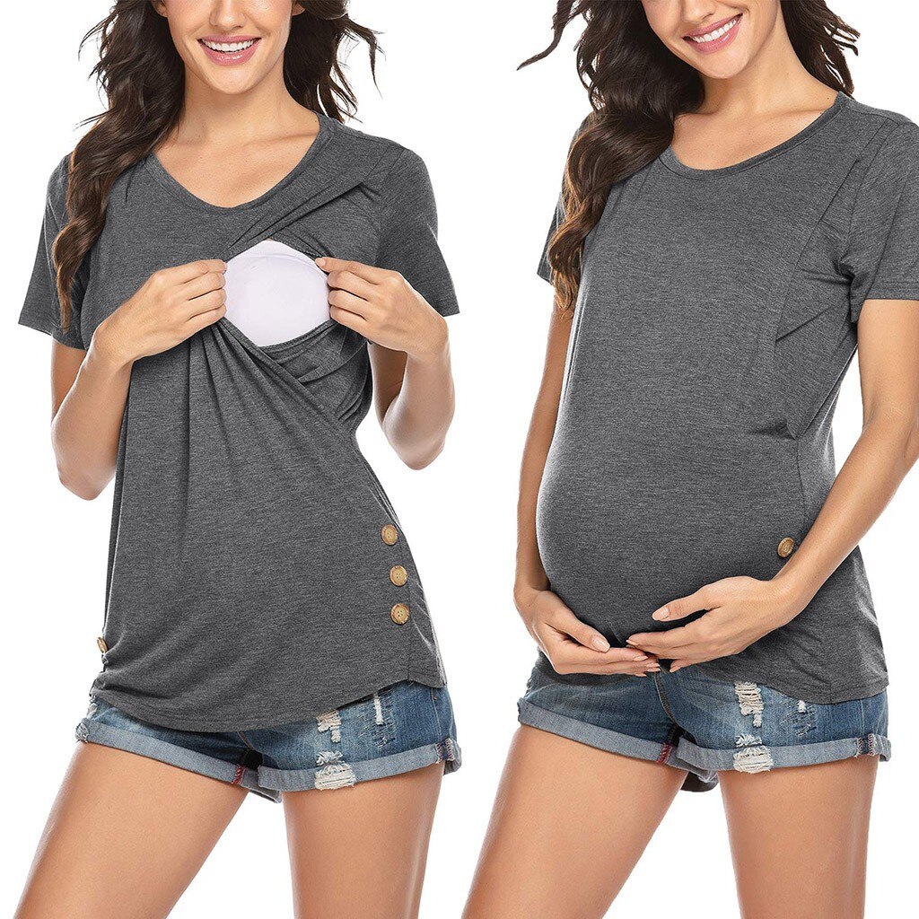 Maternity Tunic with Shorts Co-ord Set- Green
