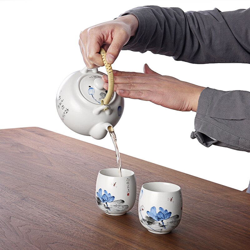Kinesisk te sæt kungfu ceremoni te sæt porcelæn kina te sæt