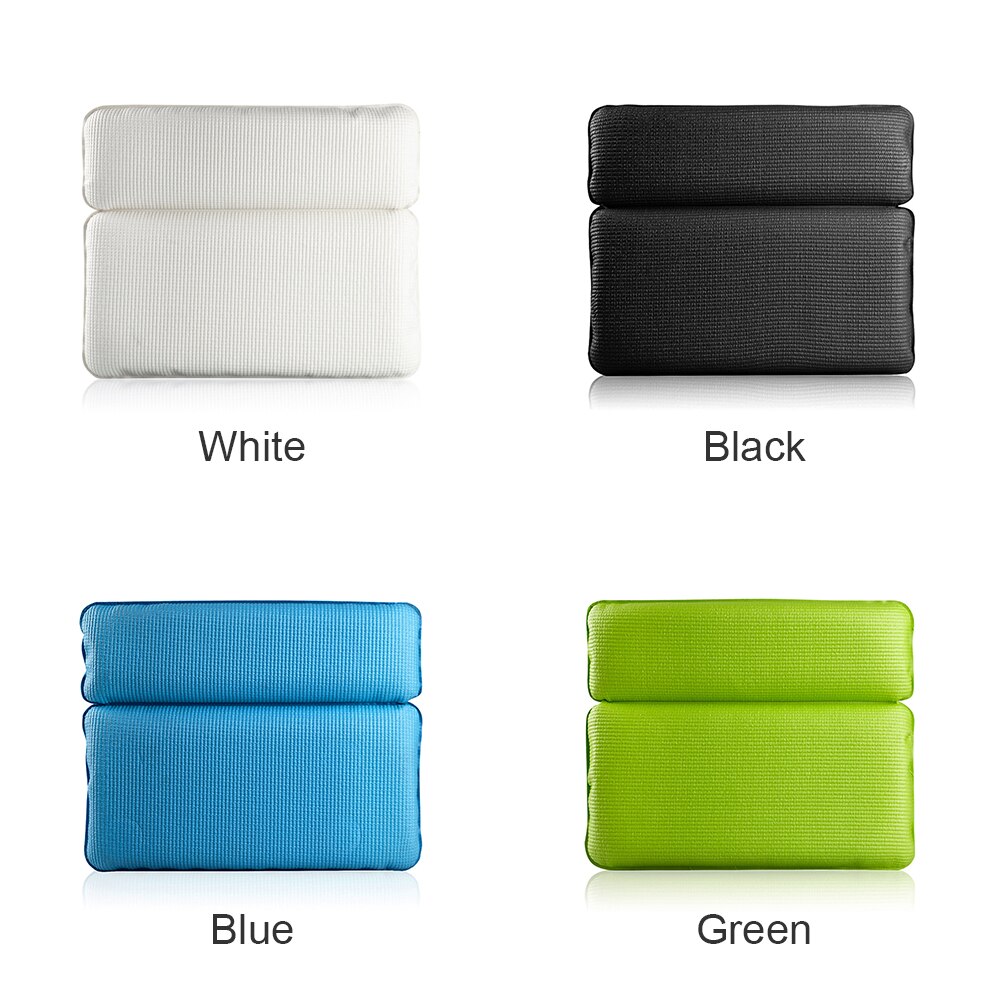 1 Pcs Eco-friendly Flexible Comfort PU Bath Pillow Bathtub Spa Pillow Headrest Bathroom Supplies With Silica Gel Suction Cups