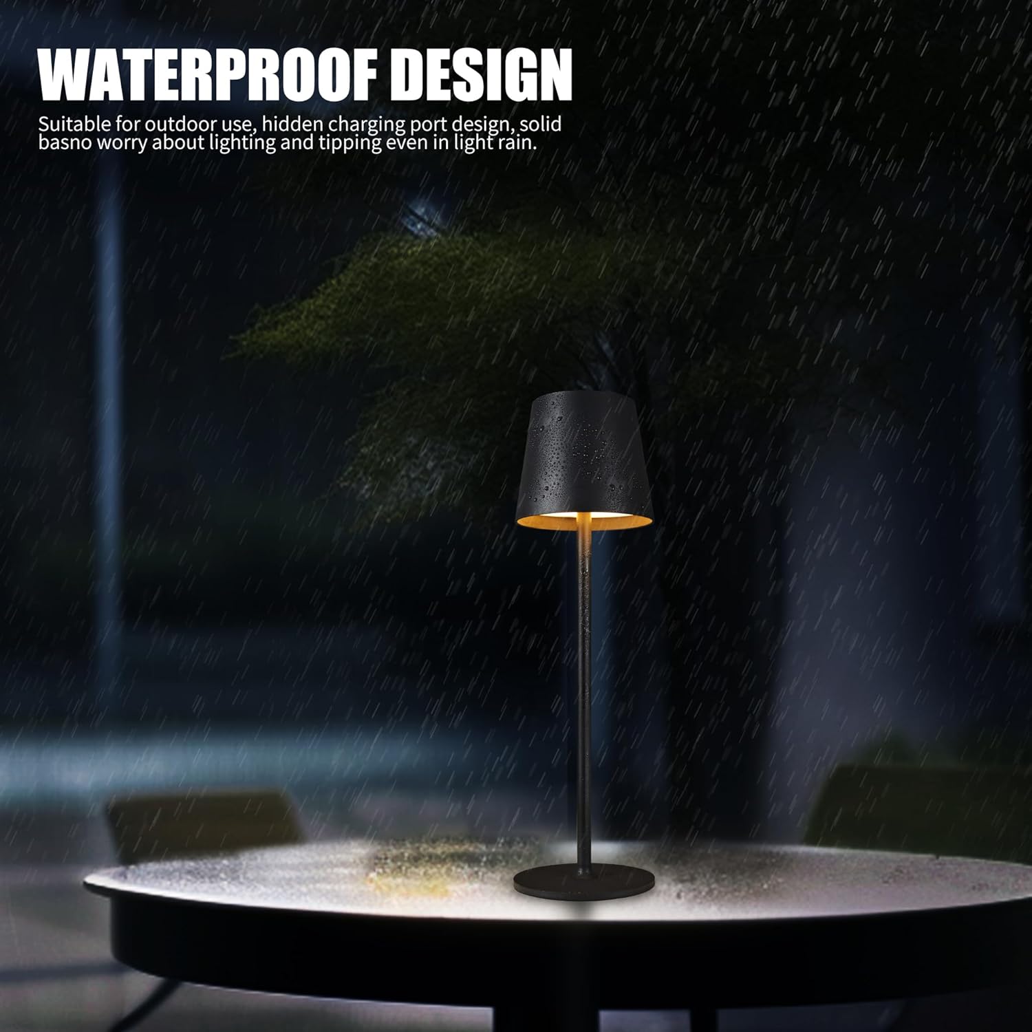 Led-skrivebordslampe med touchfunktion, natlampe med usb-genopladelig touchfunktion, led-bordlamper med 3 niveauer, dæmpbar, trådløs til værelse, arbejdsværelse, kontor, bar