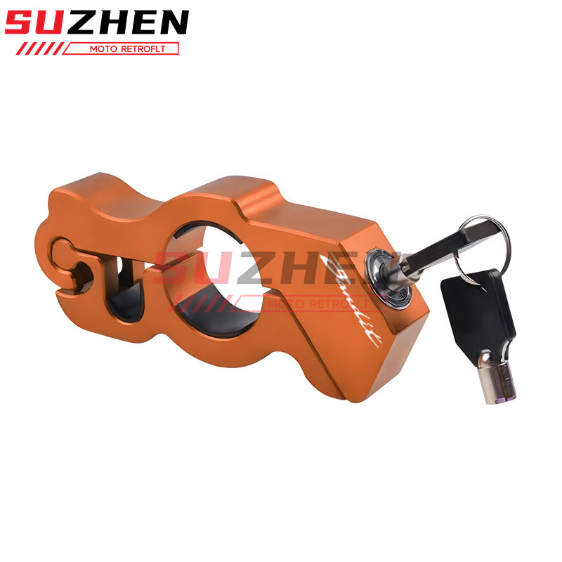 Für GSF 250 600 600S 650 650S 650N 1200 1250 Bandit 650S Motorrad Lenker Schloss Griff Solide schloss Anti Diebstahl: Weiß