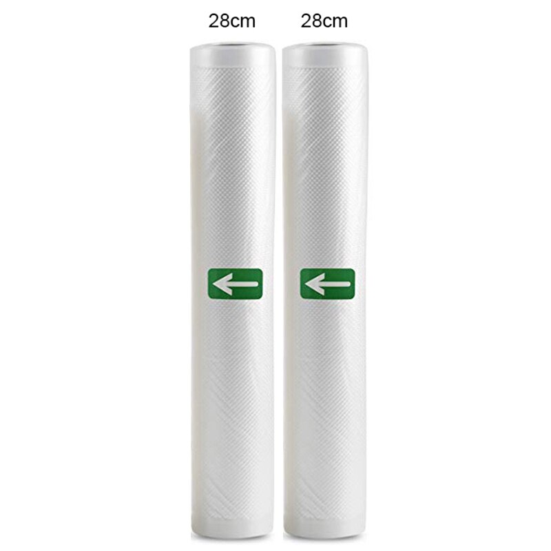 5 rolek/2 rolki Lot do kuchni do jedzenia worek próżniowy torby do przechowywania uszczelniacz próżniowy żywności zachować 12 + 15 + 20 + 25 + 28cm * 500cm: 28cm 2pcs