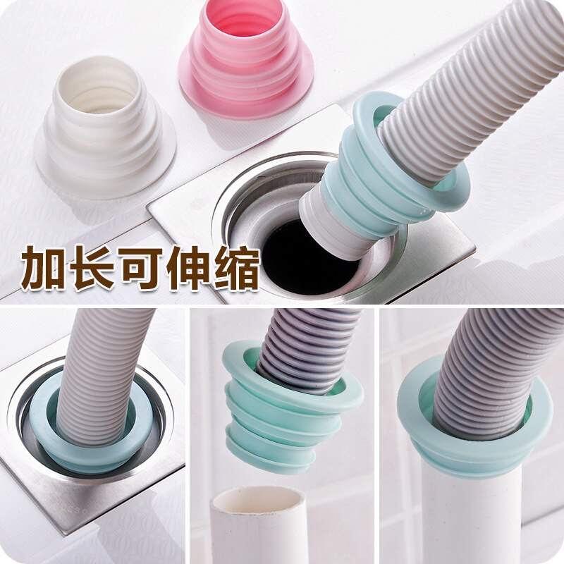 Siliconen Afvoerputje Cover Wasmachine Badkamer Keuken Pijplijn Riool Anti-Blocking Anti-Insect Deodorant Afdichting Ring