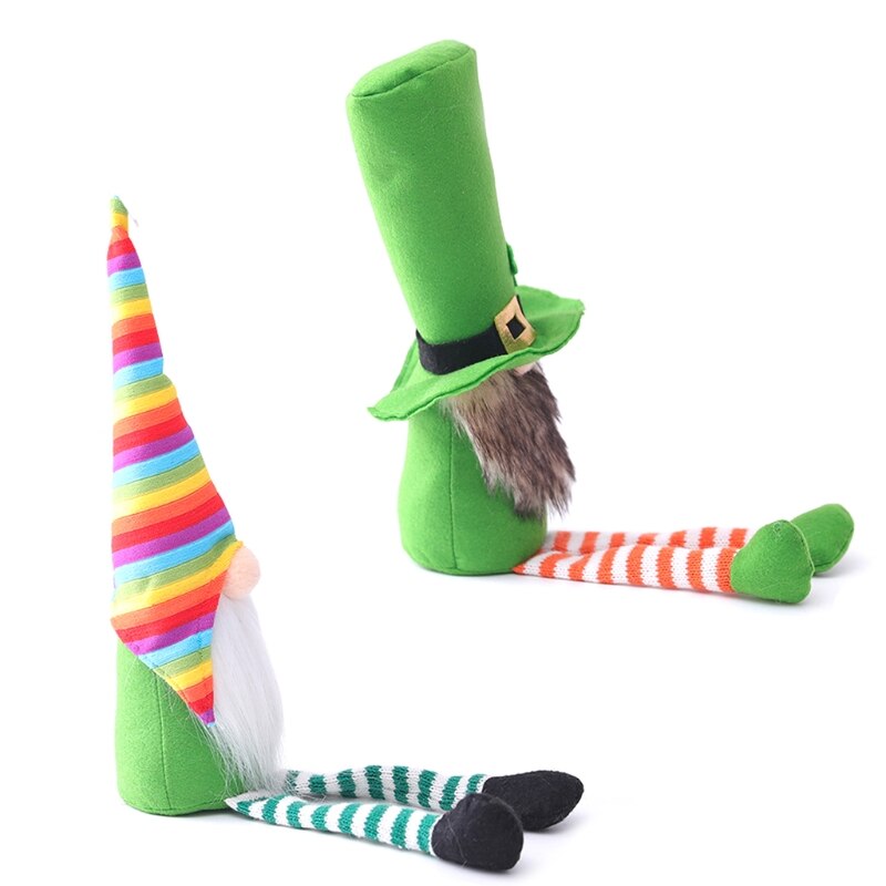 Patricks Schild Tomte Plüsch Puppe irisch Kobold Skandinavischen Gnom Nisse Kleeblatt Ornamente Dekorationen