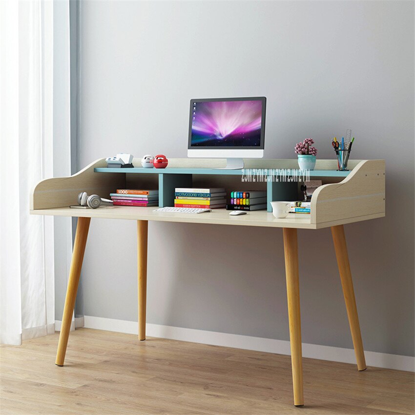 B2658 100cm Double Layer Student Writing Laptop Desk Economic And Wood Simple Office Desk Bedroom Modern Computer Desk